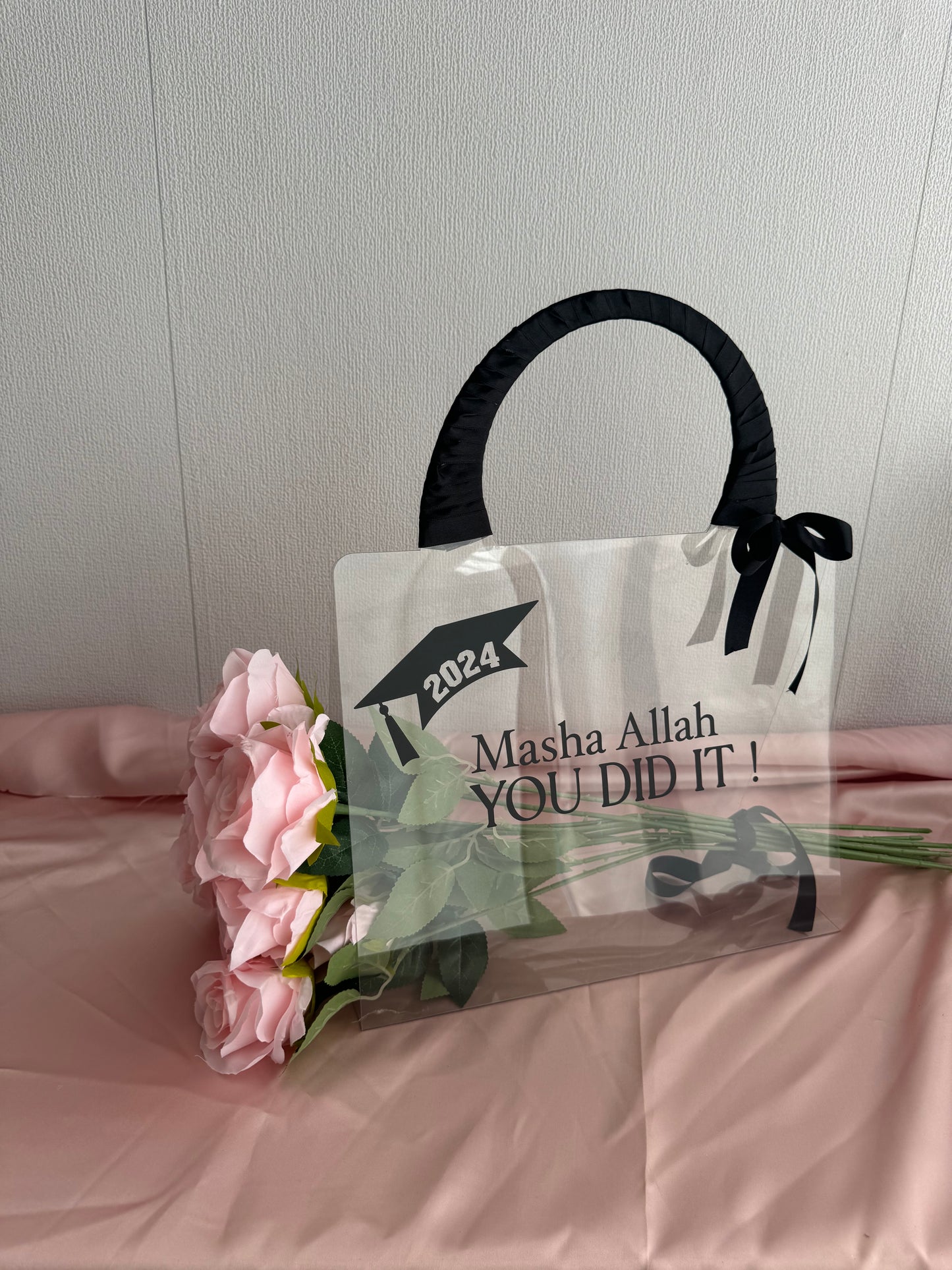 Sac de roses de luxe avec des roses éternelles