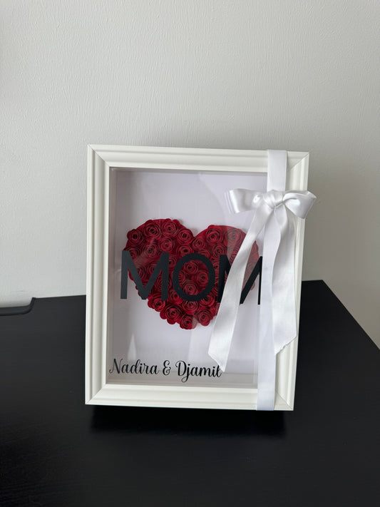 Boîte à ombres à fleurs Maman