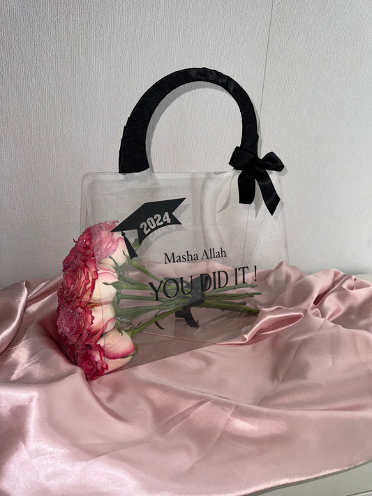 Geslaagd Luxury Roses Bag met Glitter rozen 2025