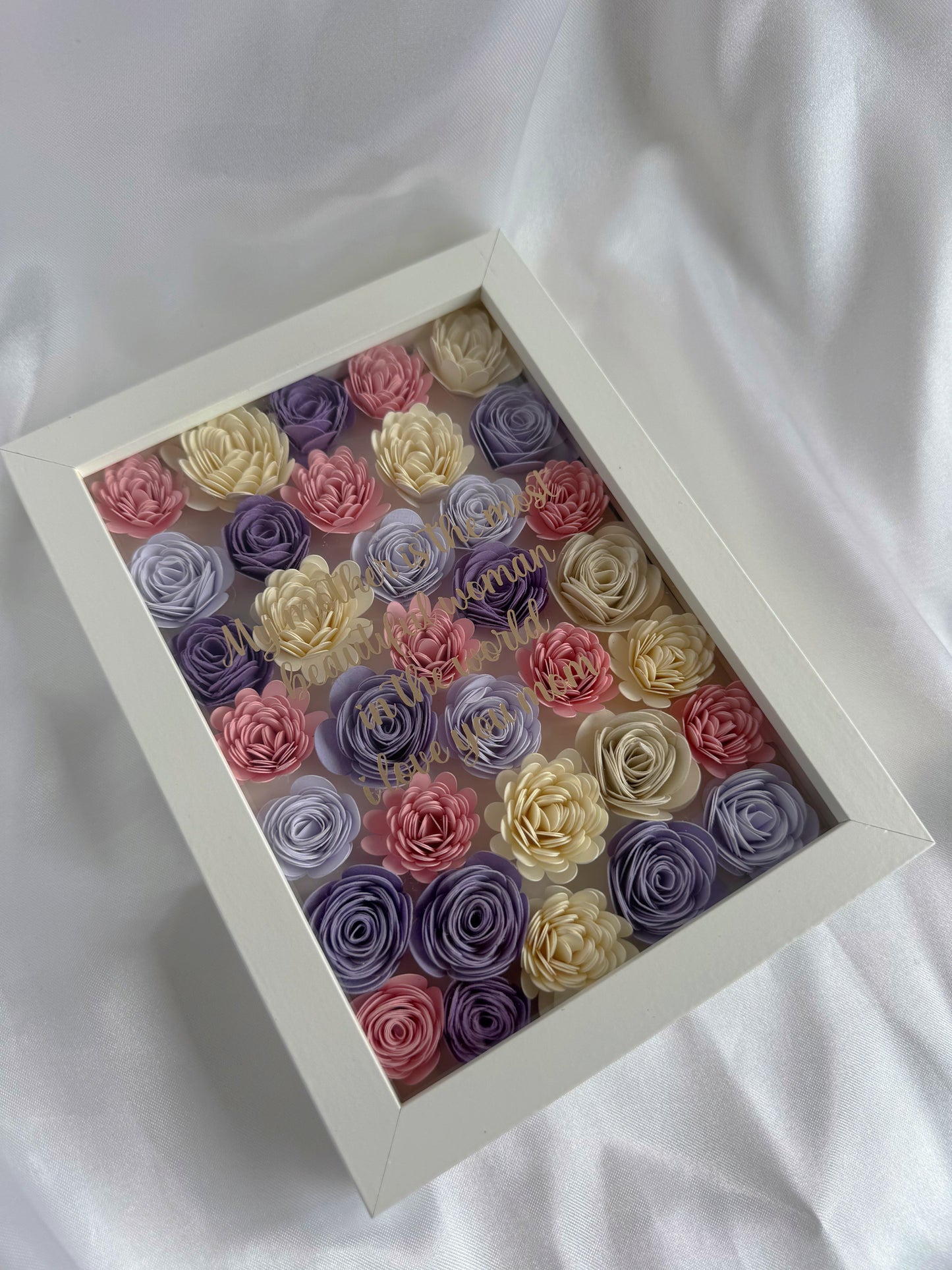 Mini Flower Shadow Box quote mother
