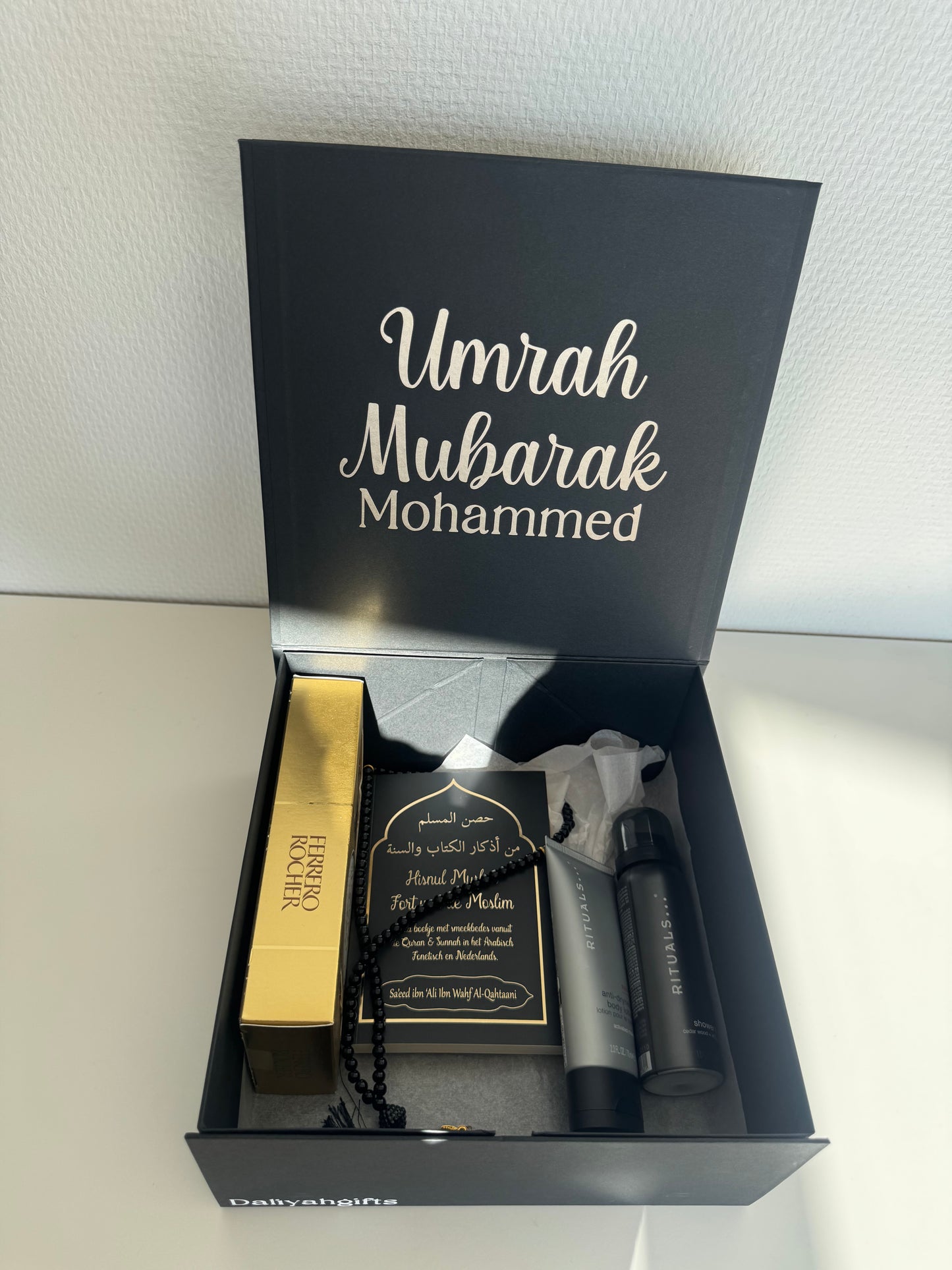 Umrah Mubarak Cadeau | Luxe Giftbox met Chocolade & Rituals
