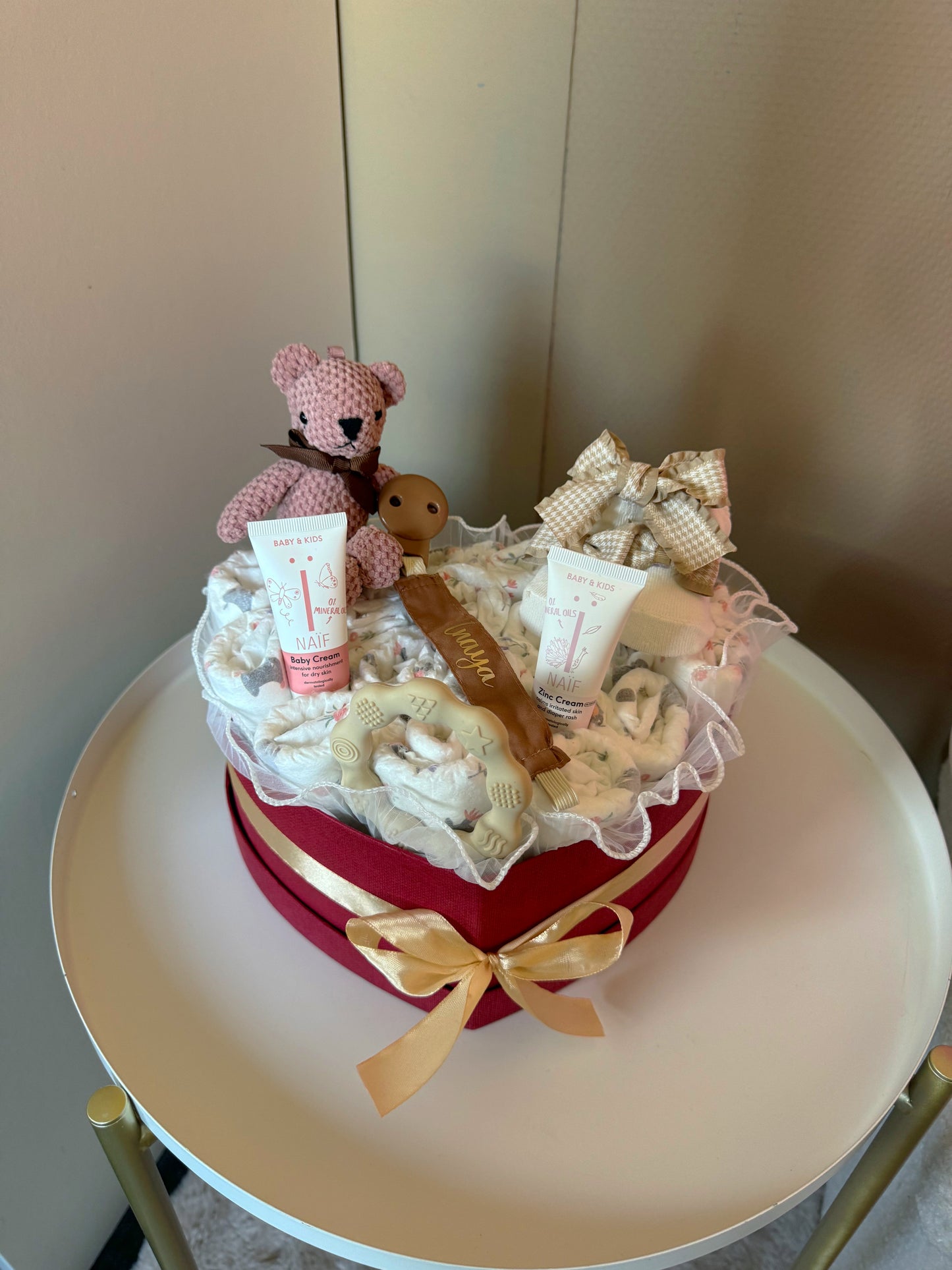 Heart shape baby giftbox