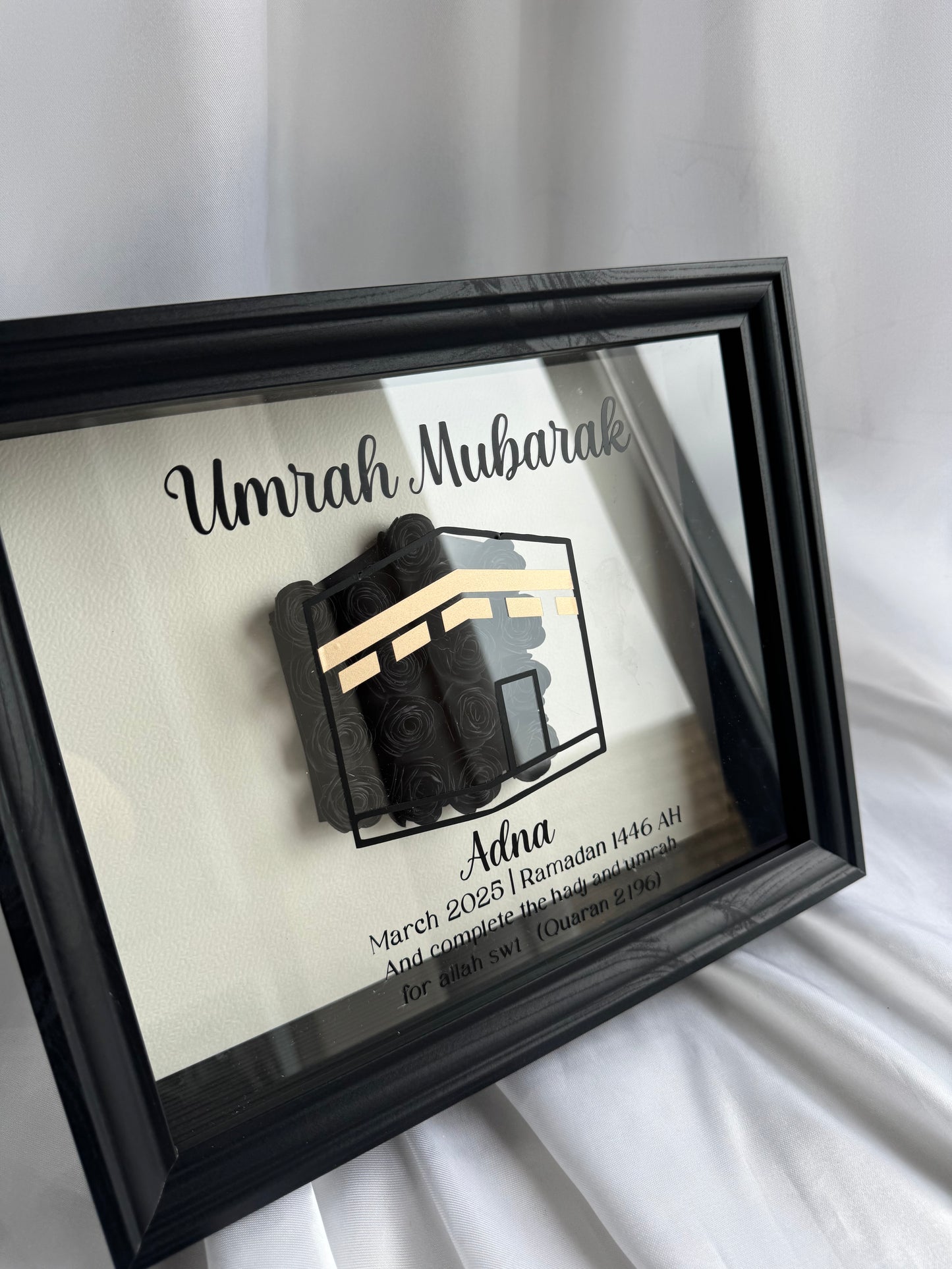 Umrah flower shadow box