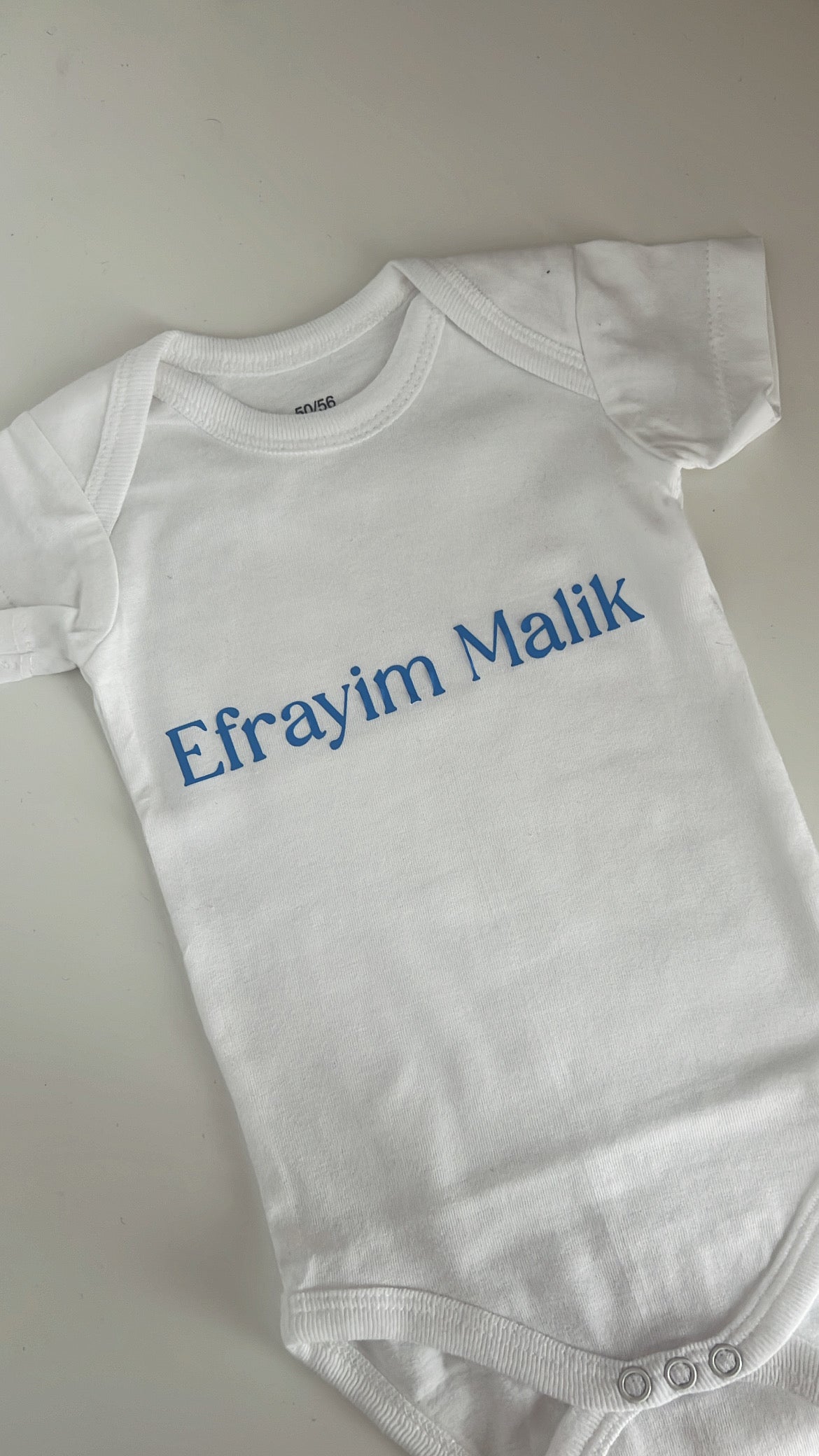 Baby Romper met naam - gepersonaliseerde baby romper