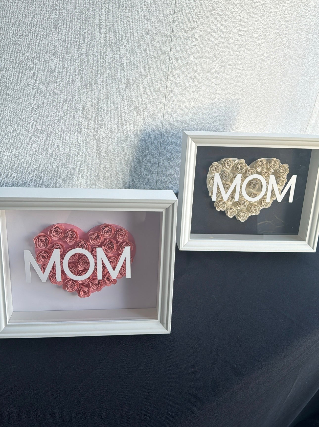 Fleur Shadow Box Coeur Maman