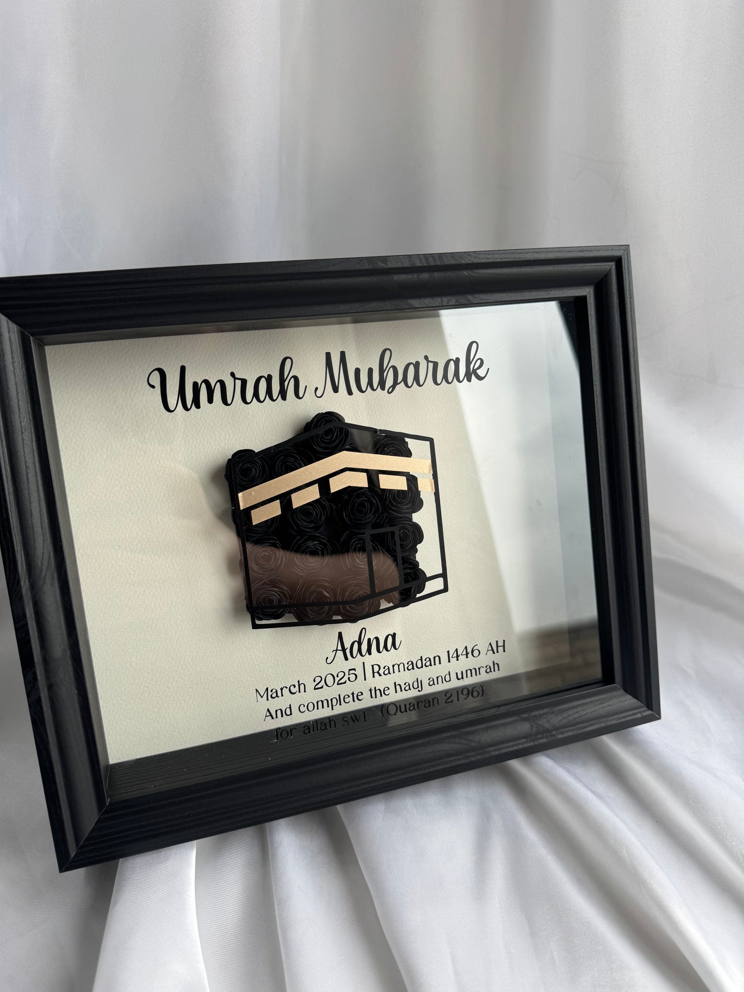 Umrah flower shadow box
