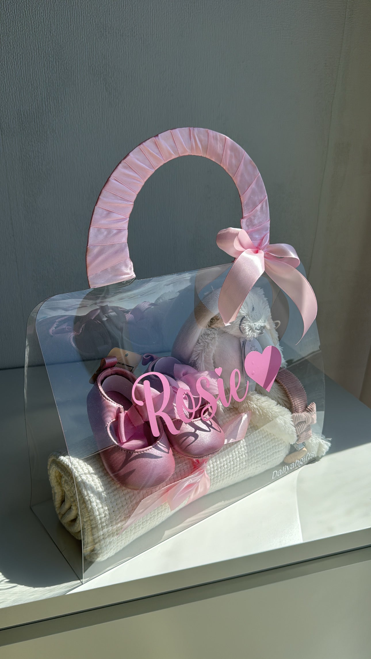 Luxe Baby Giftset meisje – Cadeau met Naam en Happy Horse Knuffel