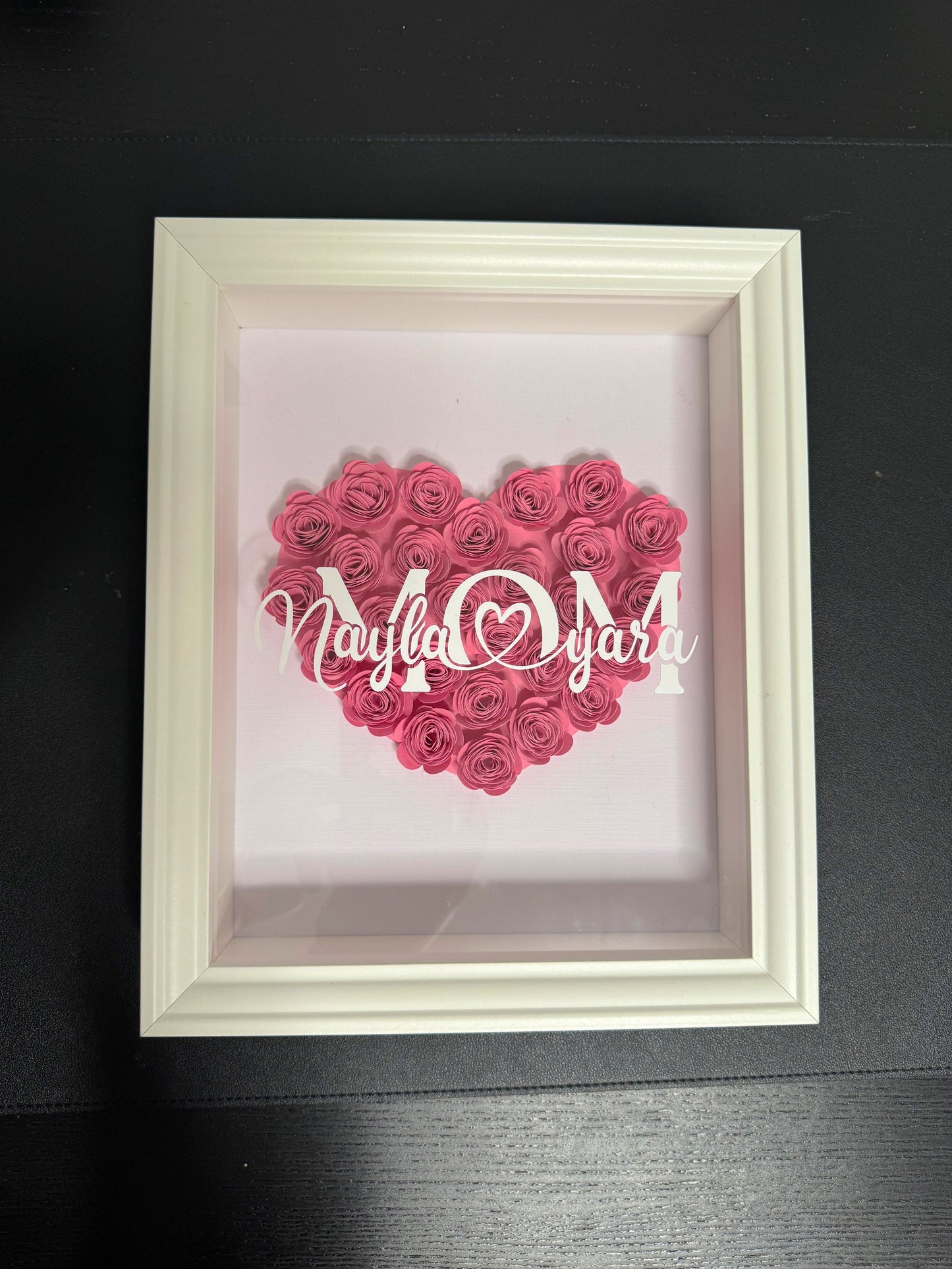Flower Shadow Box mom & namen