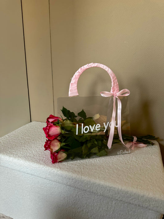 Customize Luxury Roses Bag with 10 roses