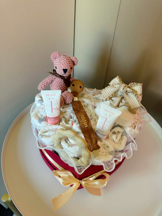 Heart shape baby giftbox