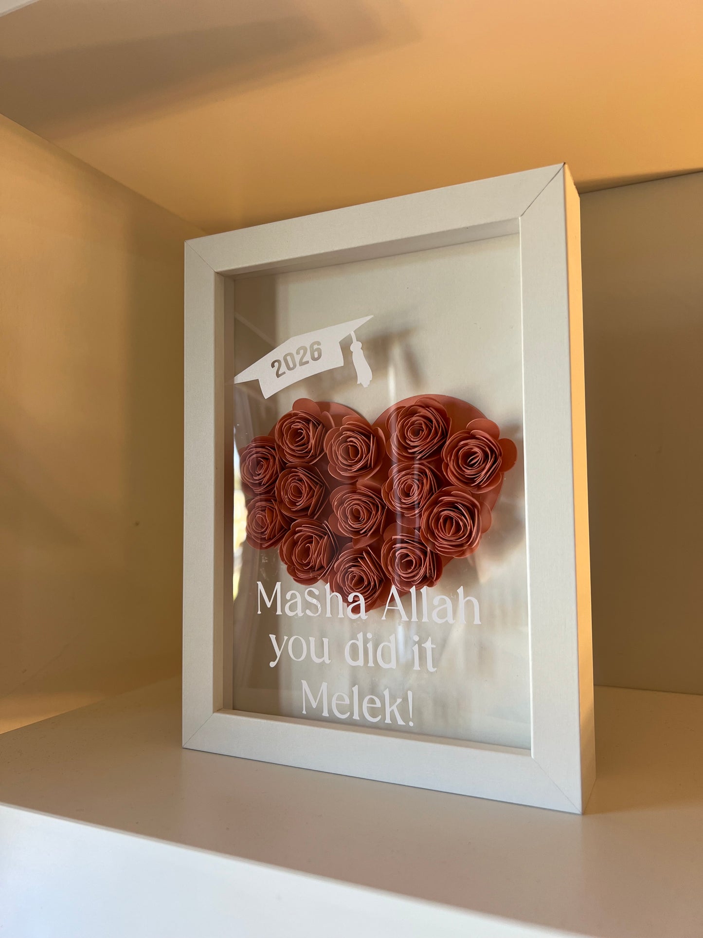 Mini Flower Shadow Box geslaagd