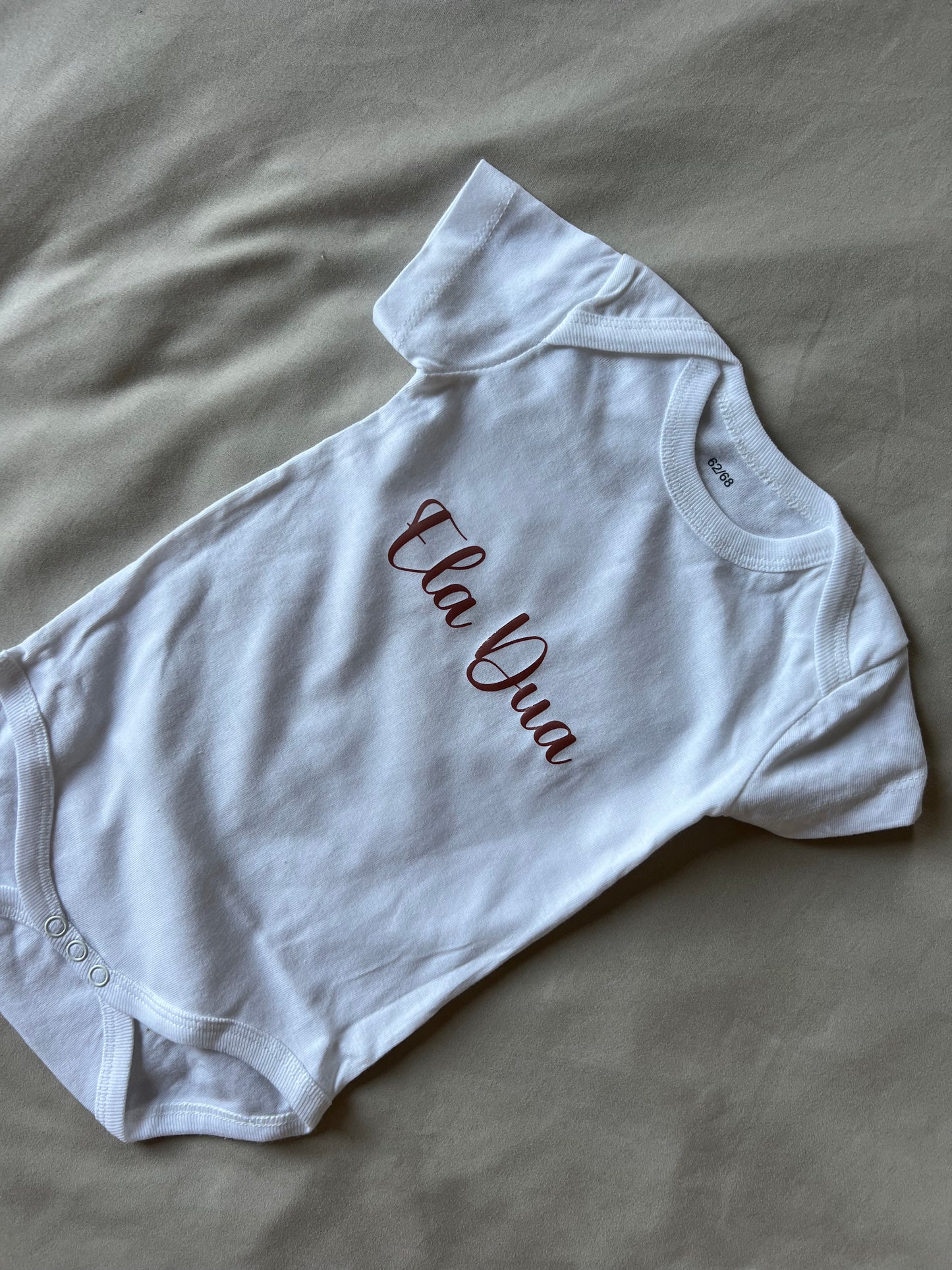 Baby Romper met naam - gepersonaliseerde baby romper
