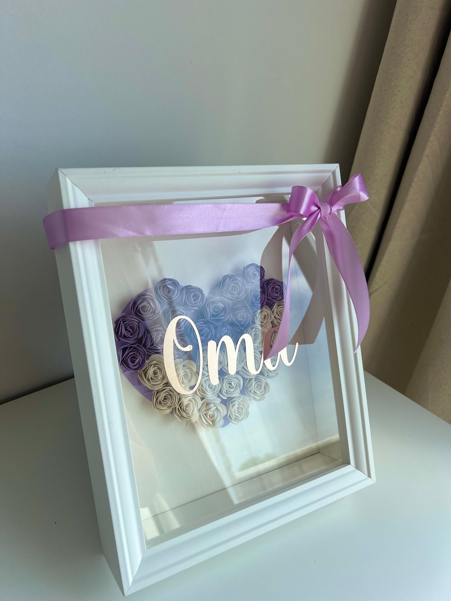 Flower Shadow Box mom & namen