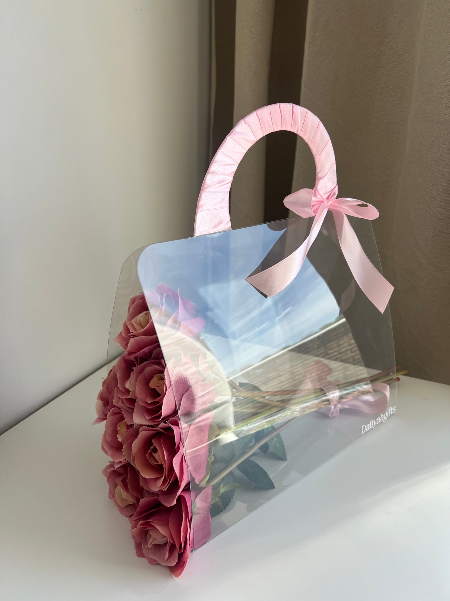 Customize Luxury Roses Bag – Handgemaakt Cadeau met 10 Forever Rozen