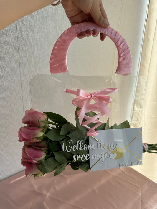 Customize Luxury Roses Bag – Handgemaakt Cadeau met 10 rozen