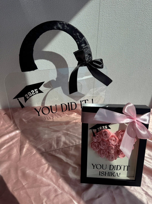 Sac cadeau de luxe passé et mini boîte Flowershadow