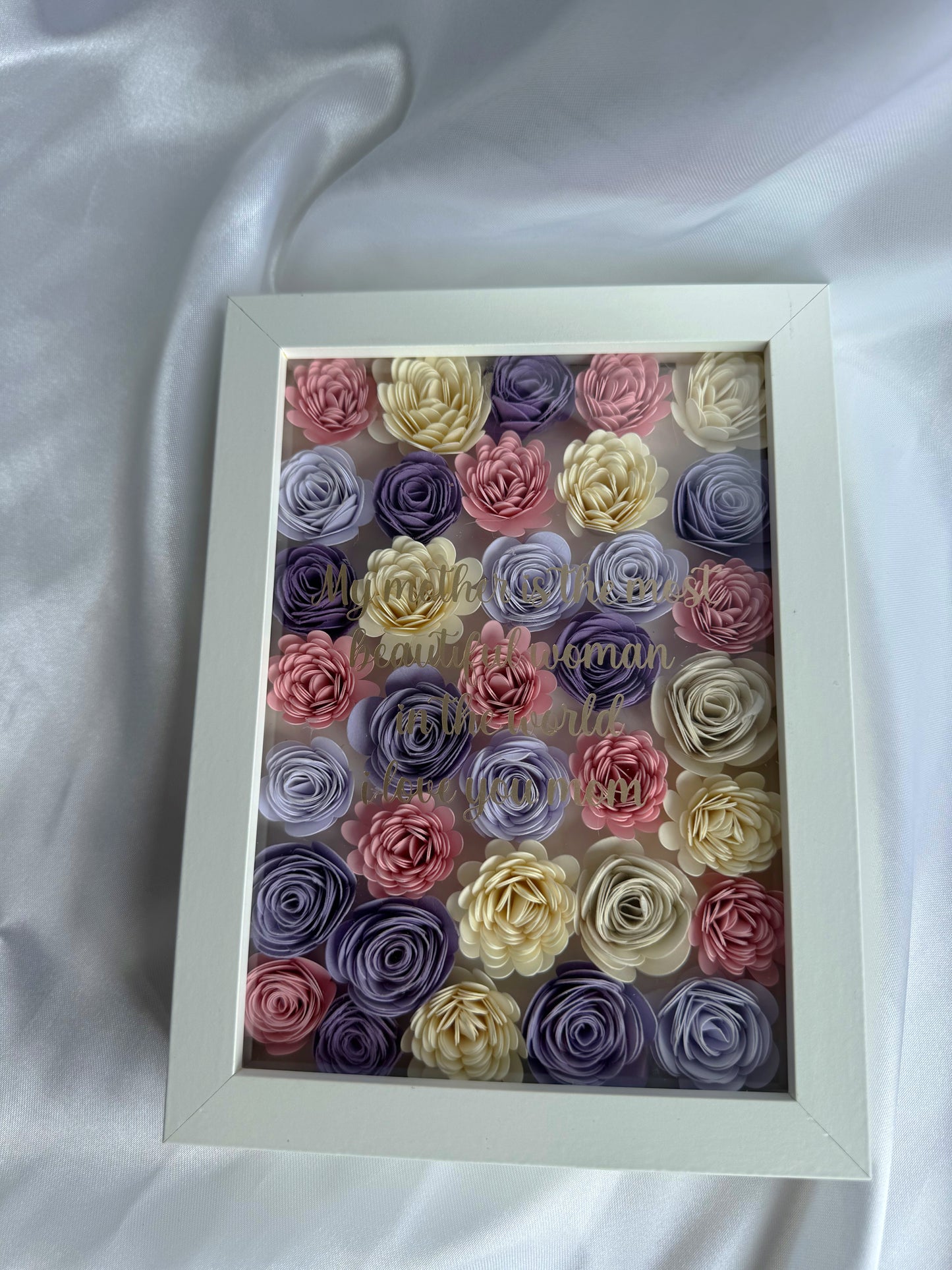 Mini Flower Shadow Box quote mother