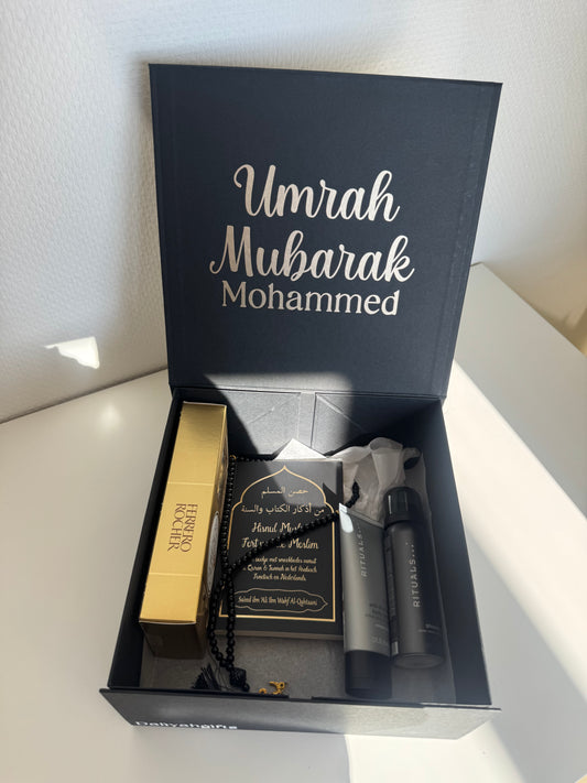 Umrah Mubarak Cadeau | Luxe Giftbox met Chocolade & Rituals