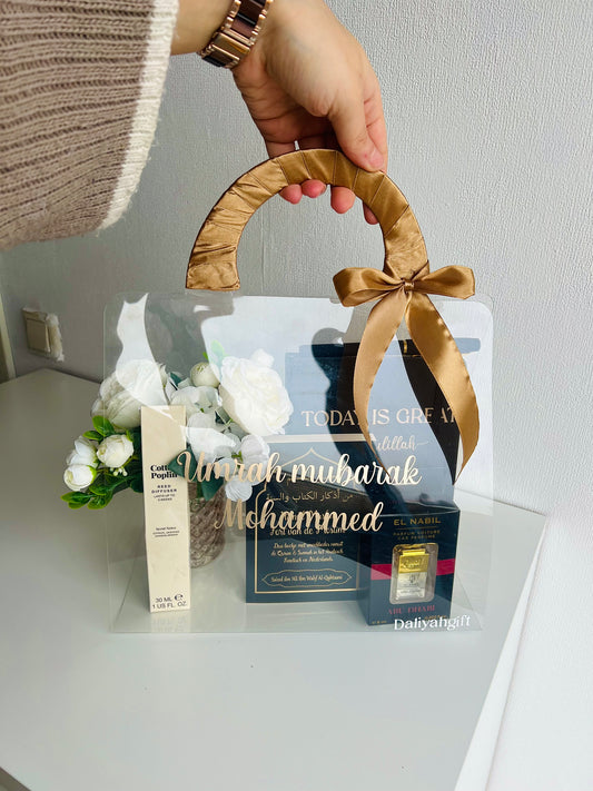 Umrah mubarak GiftBag flowers