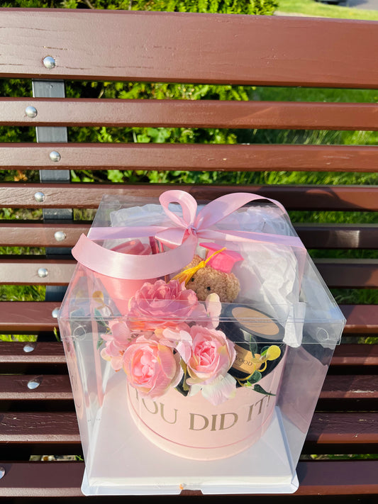 Roze Geslaagd Cadeau Box – You Did It Giftbox voor haar  |ophalen