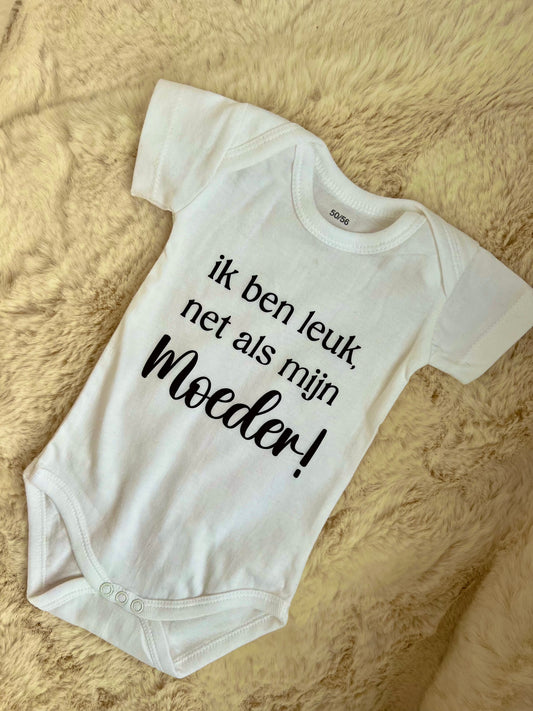 Persoonlijke Baby Romper – “Ik ben leuk net als …” – Perfect Kraamcadeau