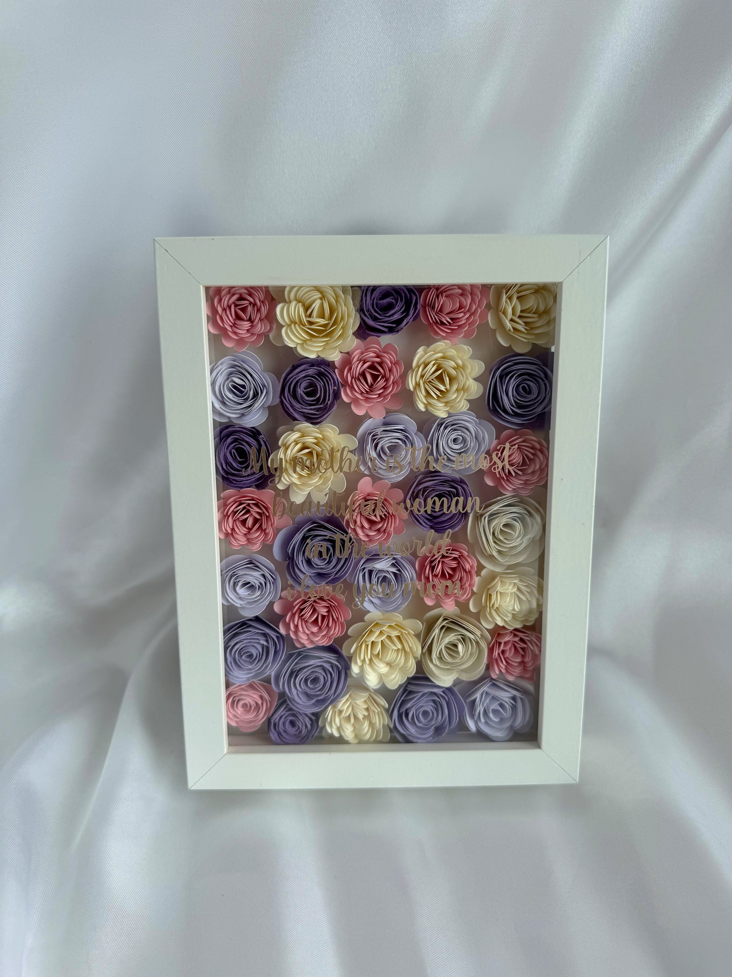 Mini Flower Shadow Box quote mother