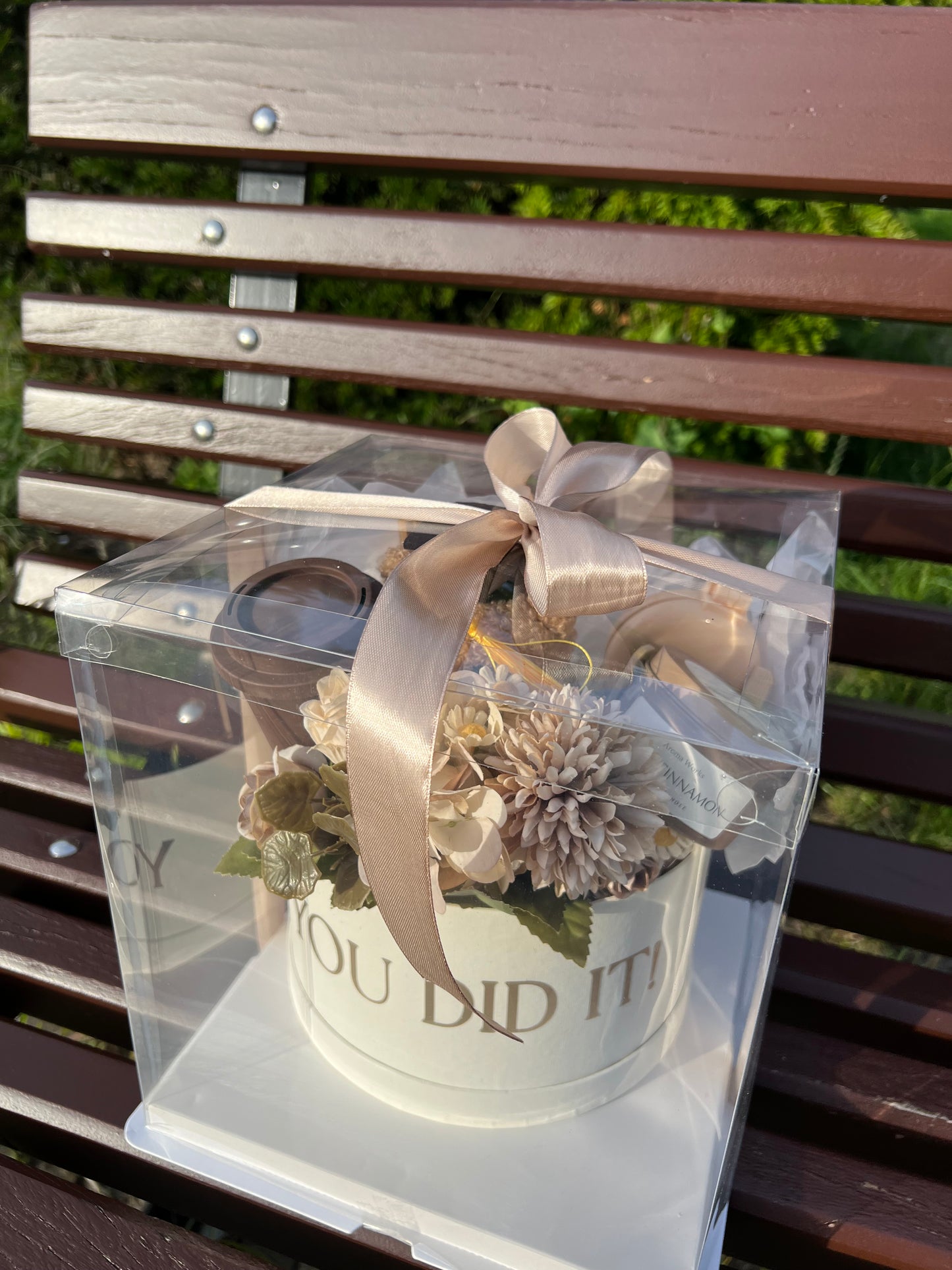 Beige Geslaagd Cadeau Box – You Did It Giftbox voor haar  |ophalen