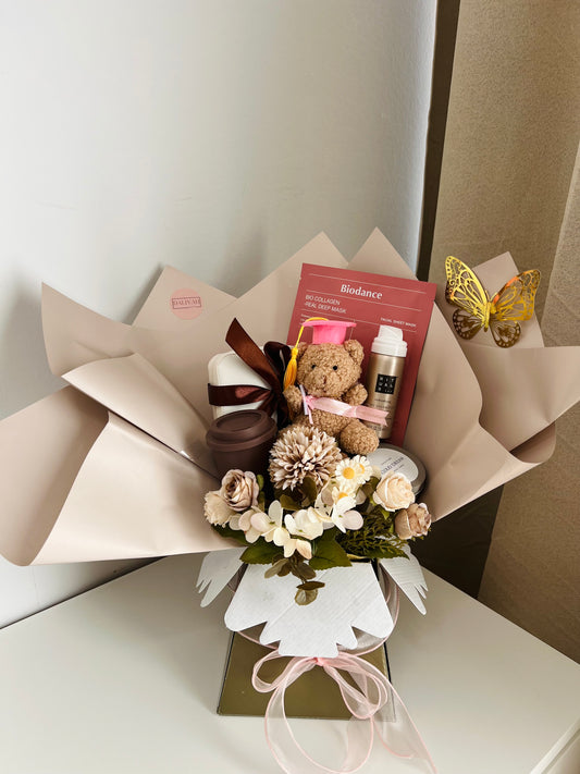 Beige Diploma Cadeau Voor Haar | Luxe Geslaagd Cadeau Box biodance