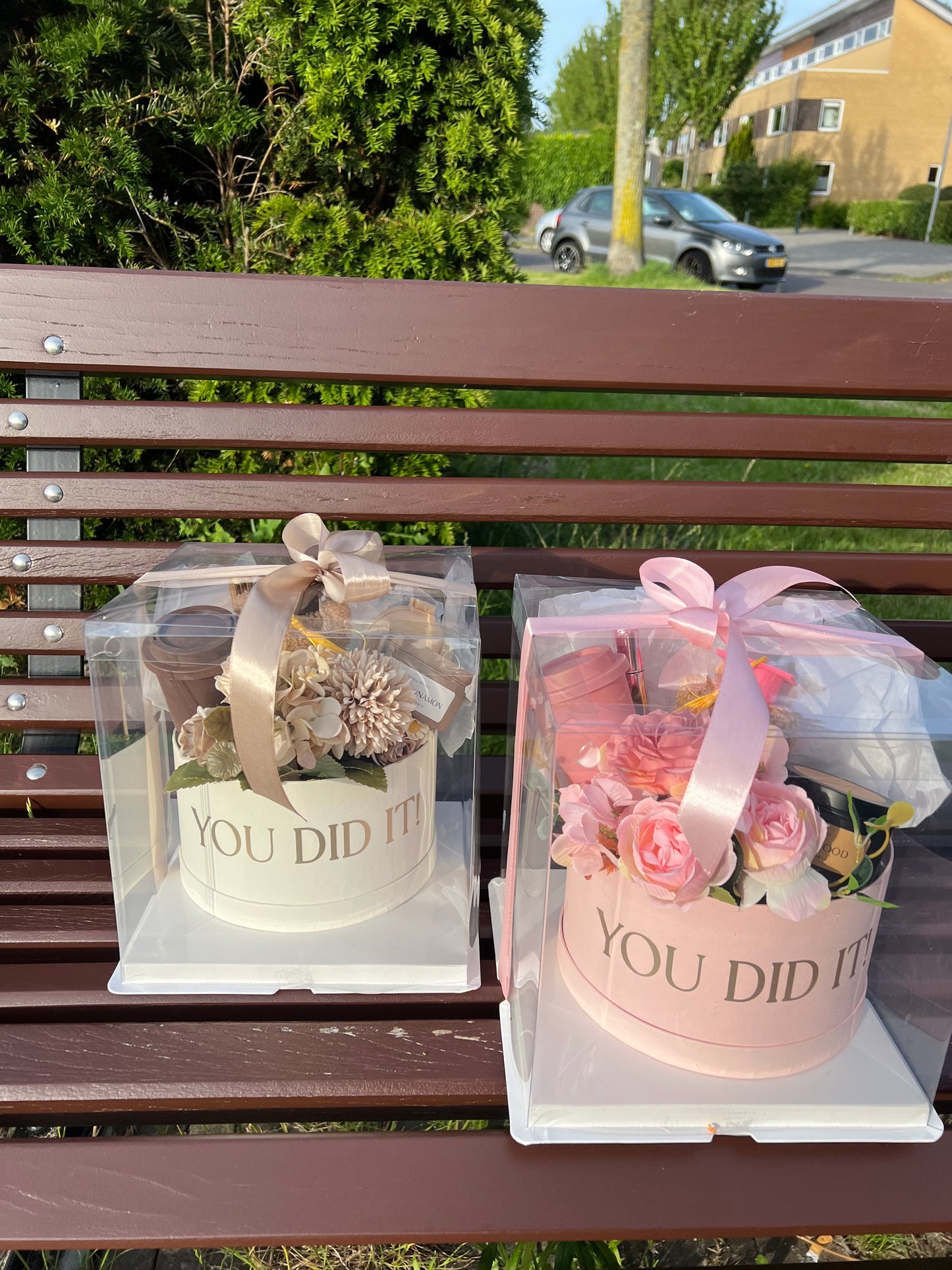 Roze Geslaagd Cadeau Box – You Did It Giftbox voor haar  |ophalen