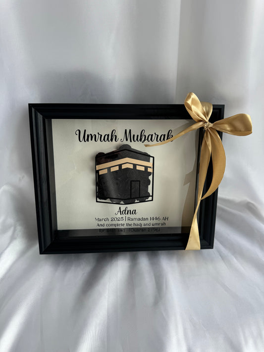 Umrah flower shadow box