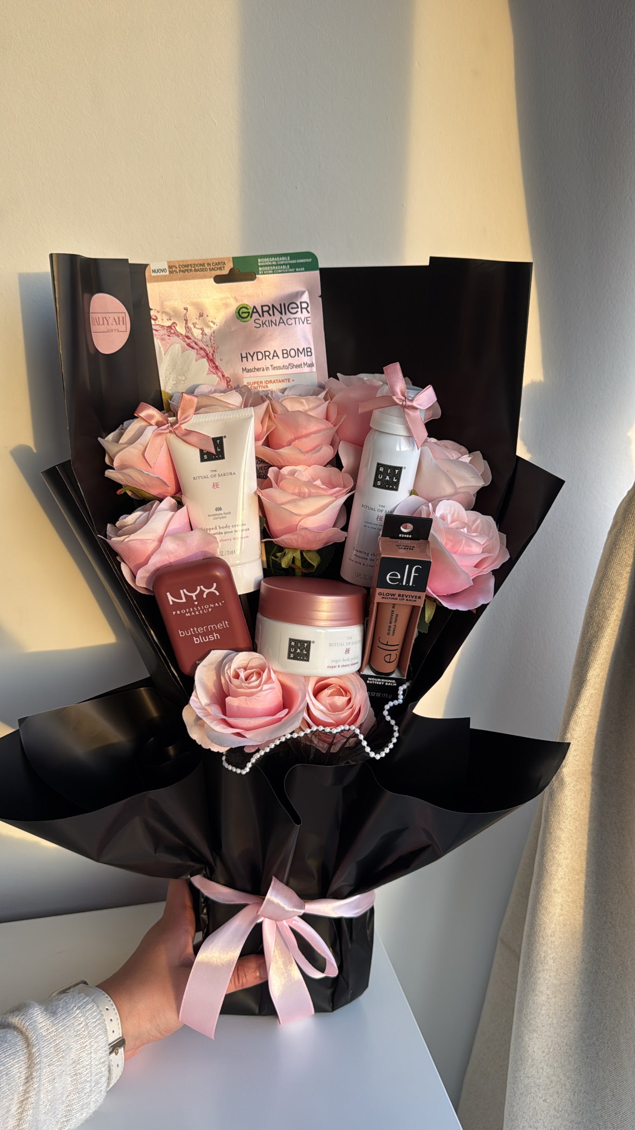 Roze Make-up Boeket – Luxe Forever Rozen Cadeau