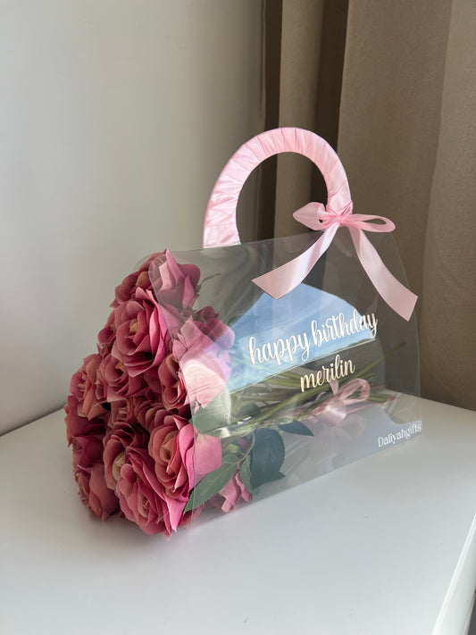 Customize Luxury Roses Bag – 20 Forever Roses