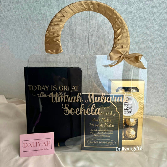 Umrah Mubarak Giftbag – Persoonlijk Welkomstcadeau